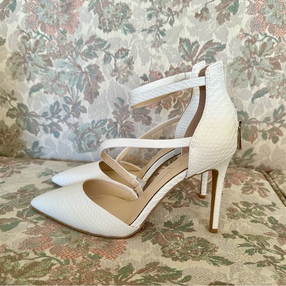 New Jessica Simpson Peliea Pumps White Size 8.5 - Picture 4 of 8